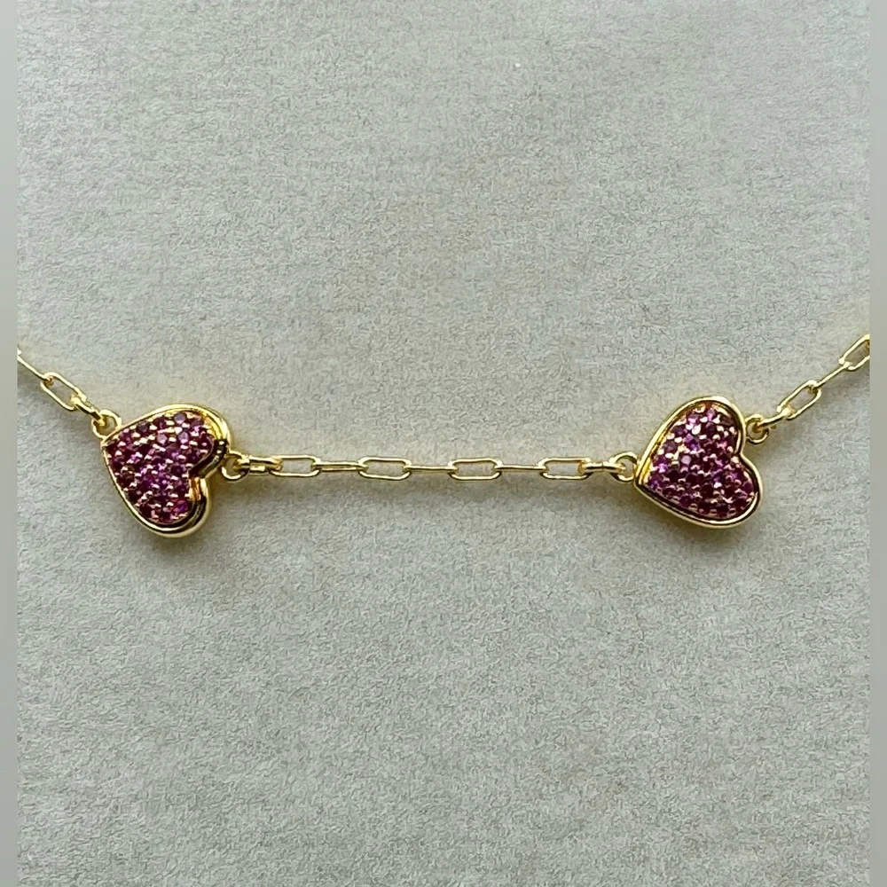 KATE SPADE All My Heart Pave Scatter Necklace NWT